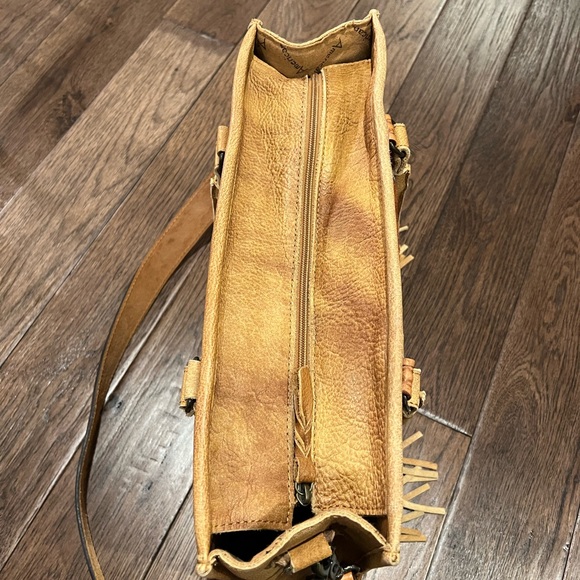 American Darling Briefcase Tote Saddle Blanket Leather Purse - Picture 3 of 11